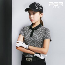 PGR 골프 여성 반팔 티셔츠 GT-4254/지브라(모자사은품)